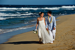 Newlyweds on the Beach