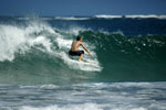 Surfing on Kauai