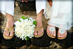 Wedding Bouquet and Slippers