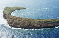 Aerial Photo of the North Side of Molokini